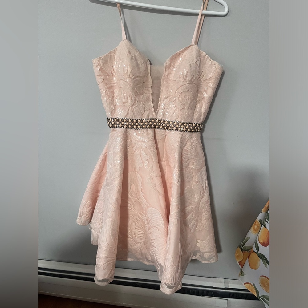 Peach Prom Dress Mini
